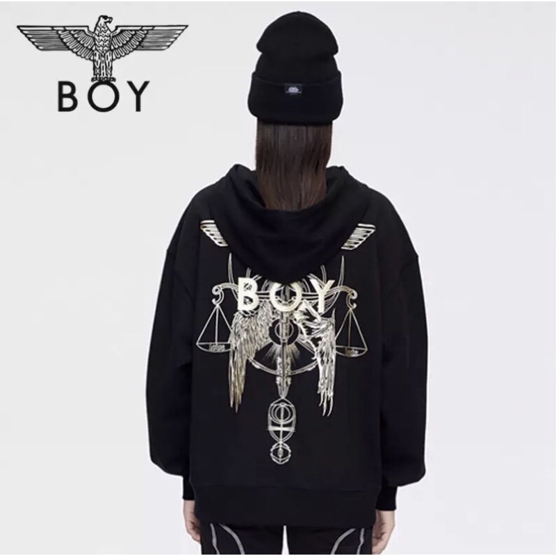 BOY12 SWEATER HOODIE BOY LONDON IMPORT PRIA WANITA ASIA EROPA KOREA AMERIKA INGGRIS OVER SIZE