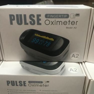 PULSE OXIMETER FINGERTIP A2 ALAT TEST SATURASI OKSIGEN DETAK JANTUNG BISA COD