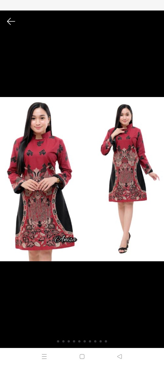 Terlaris Serut Genes Jelita Tunic Navbor Yelbor Whitbor Creambor Tunik Batik Modern Hrb030 Do Td 281