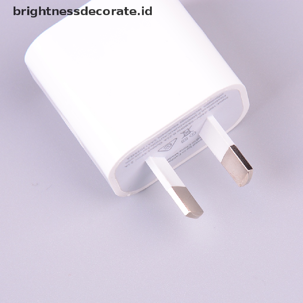 Adapter Charger Power Dual Usb Ac 5v 2a Universal Untuk Travel Au