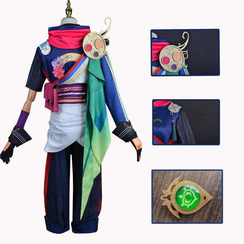 【Wetrose】Genshin Impact Sumeru Tighnari Cosplay Costume Light Line Game Anime Cosplay Set