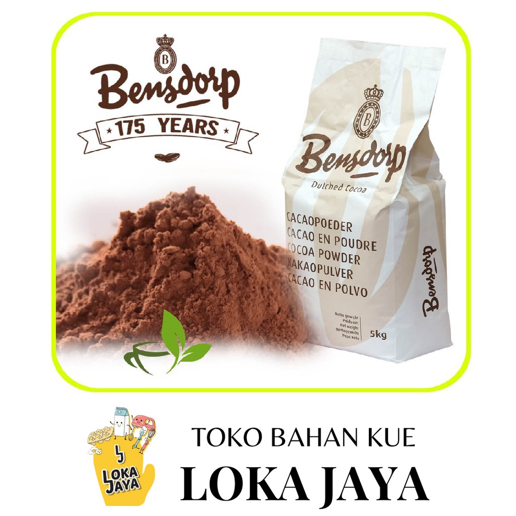

BENSDORP COCOA POWDER, COKLAT BUBUK ORIGINAL PACKING 5 KG