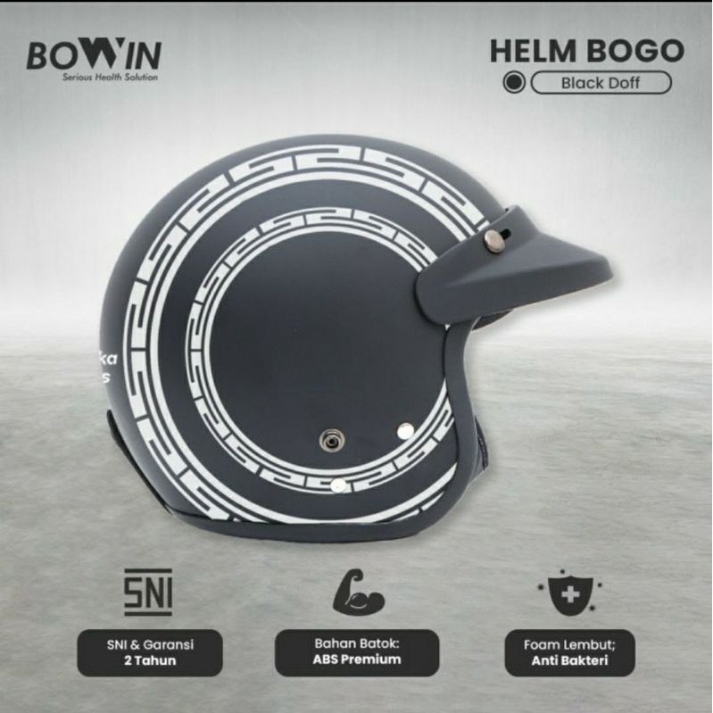 BOWIN Helm SNI Premium Special Edition MANDALIKA (Helm Half Face Bogo)