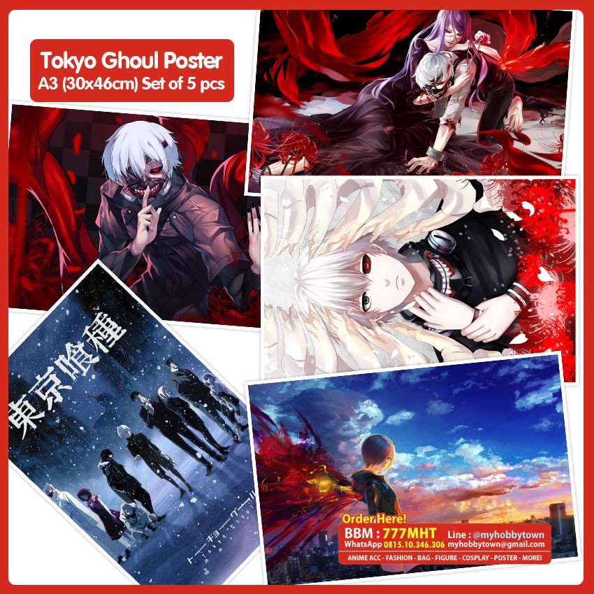 Poster Tokyo Ghoul Set Of 5