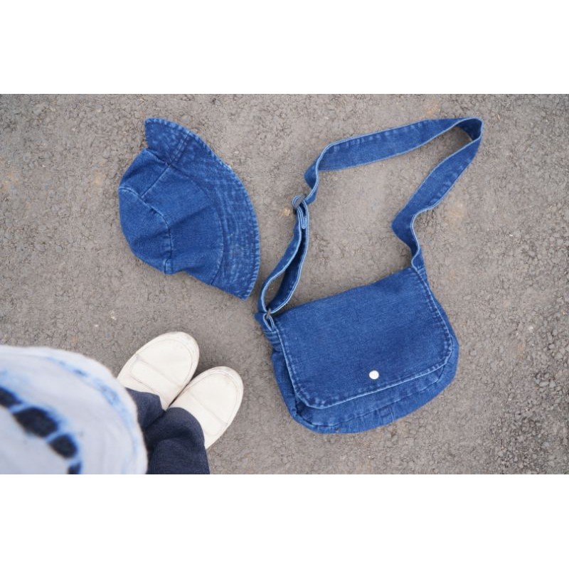 DENIM SLING BAG.MESSENGER POSTMAN UNISEX