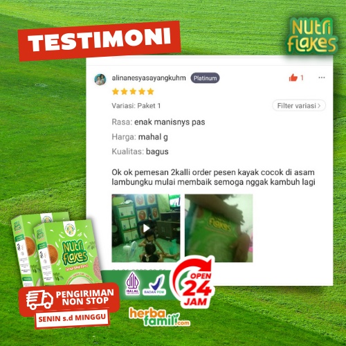 NUTRI FLAKES SEREAL ASAM LAMBUNG MAAG GERD Membantu Mengobati Asam Lambung Gerd Dan Maag Secara Alami