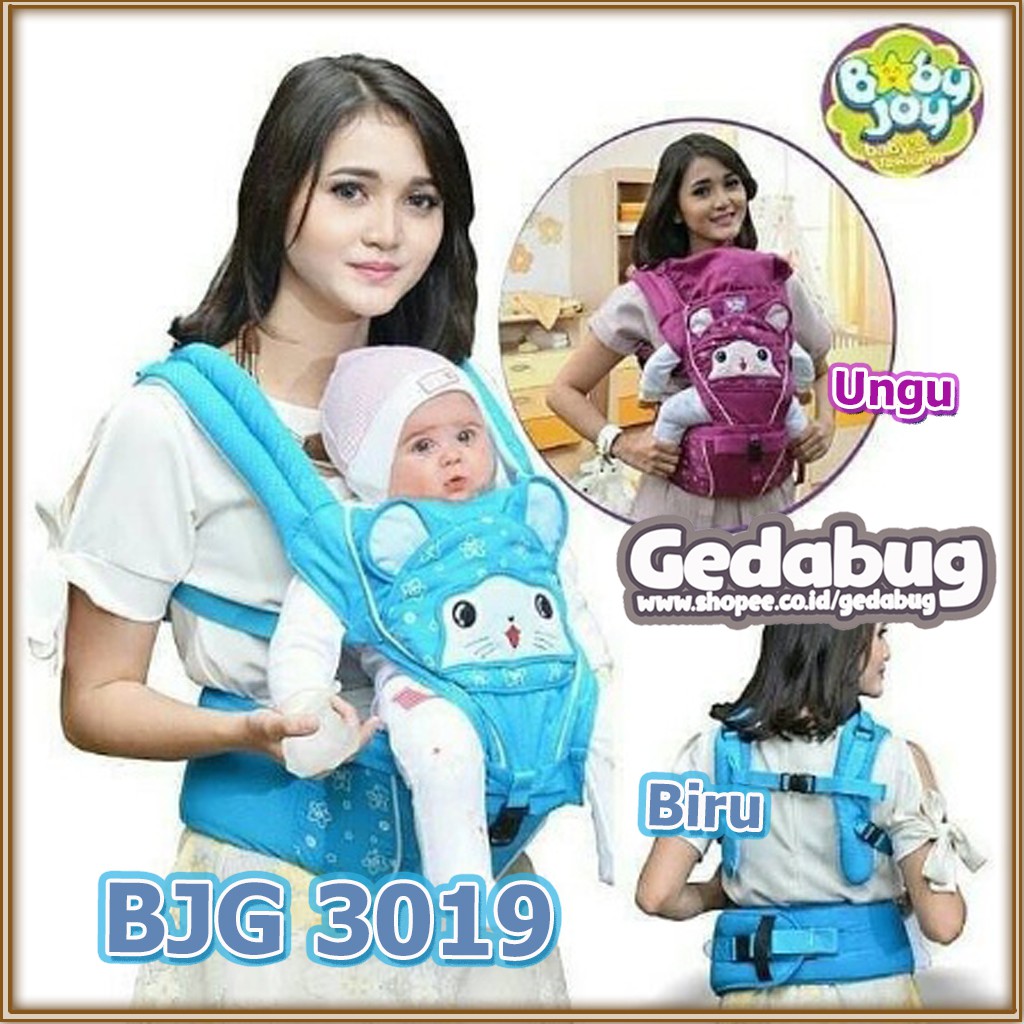 GENDONGAN HIPSEAT BABY JOY | Gendongan bayi depan + Duduk bayi / BJG 3019 - Gedabug