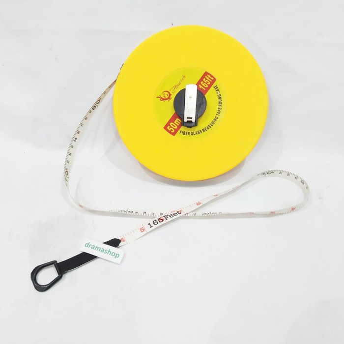 Meteran Alat Ukur Measuring Tape tanah putar 50m 50 m meter dramashop