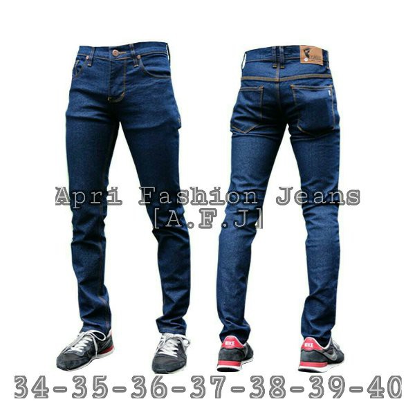 CELANA JEANS SLIM FIT PRIA BIG SIZE UKURAN JUMBO 36-38
