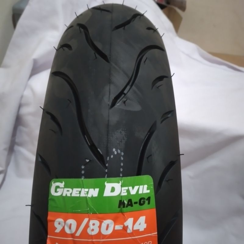 BAN LUAR MAXXIS GREEN DEVIL 90/80-14 TUBELESS