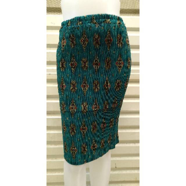Promo Rok Span Pendek Plisket Semi Sutra
