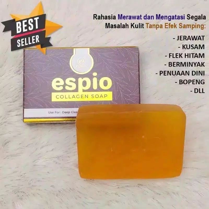 ESPIO Sabun COLLAGEN BPOM wajah dan badan terbukti mencerahkan kulit