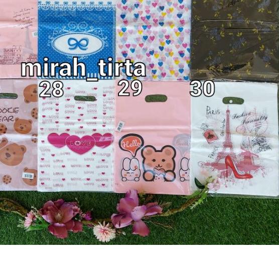 

۩ ❤❤30x40cmKantong kresek plong motif olshop online shop 30x40 . Kresek baju distro . kantung olshop ✴