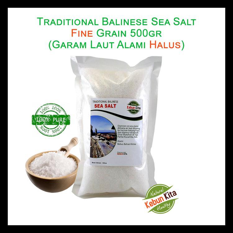 

TRADITIONAL BALINESE SEA SALT 500GR ( GARAM LAUT ALAMI ) KODE 392