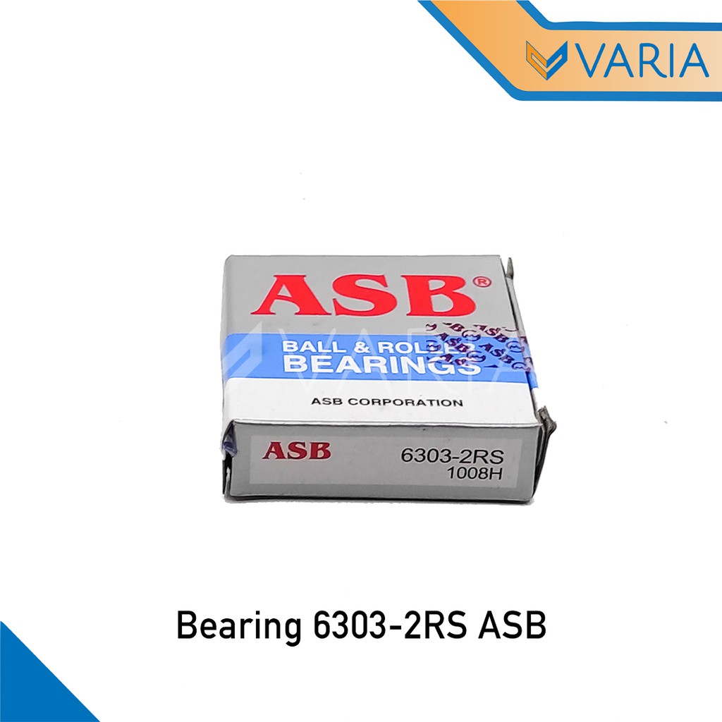 Bearing / Laher 6303 2RS Tutup Karet Double ASB