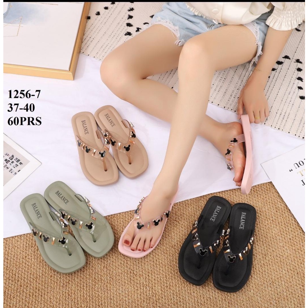 SANDAL JEPIT TALI KARET JELLY BALANCE / Sandal Jepit Jelly Wanita / sendal wanita / sandal balance d
