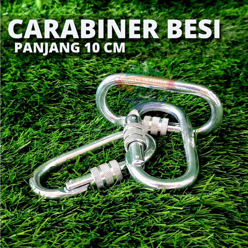 Carabiner Besi 12 CM / Carabiner Outdoor Climbing