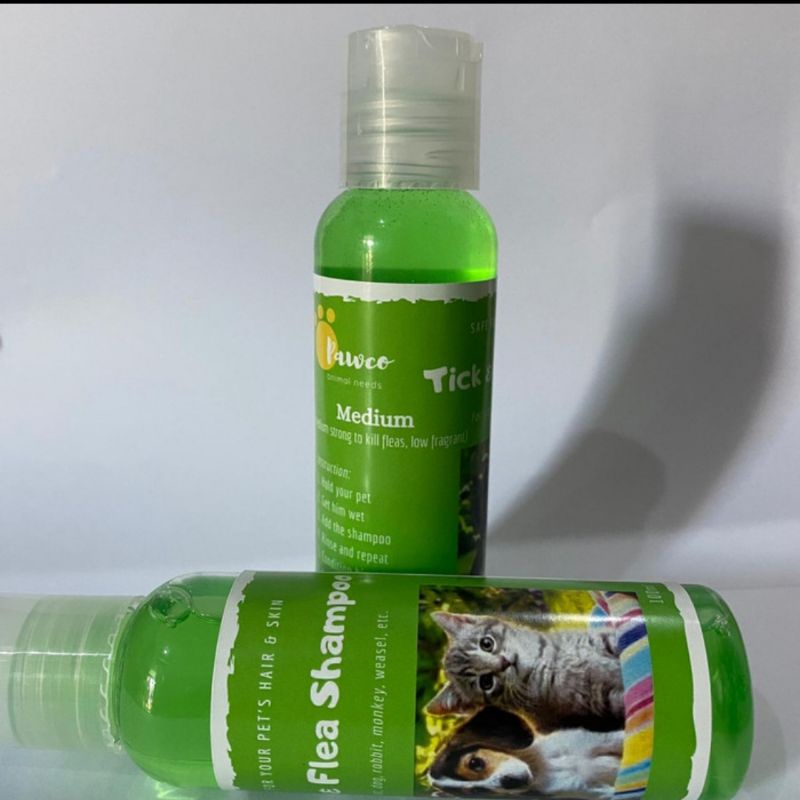 Pawco Tick &amp; Flea Shampoo Anti Kutu Kucing Anjing Kelinci Cat Dog Pet Shampo Sampo Obat M