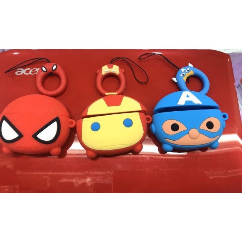 casing airpod 1/2/ pro marvel superhero ironman spiderman venom thor superman