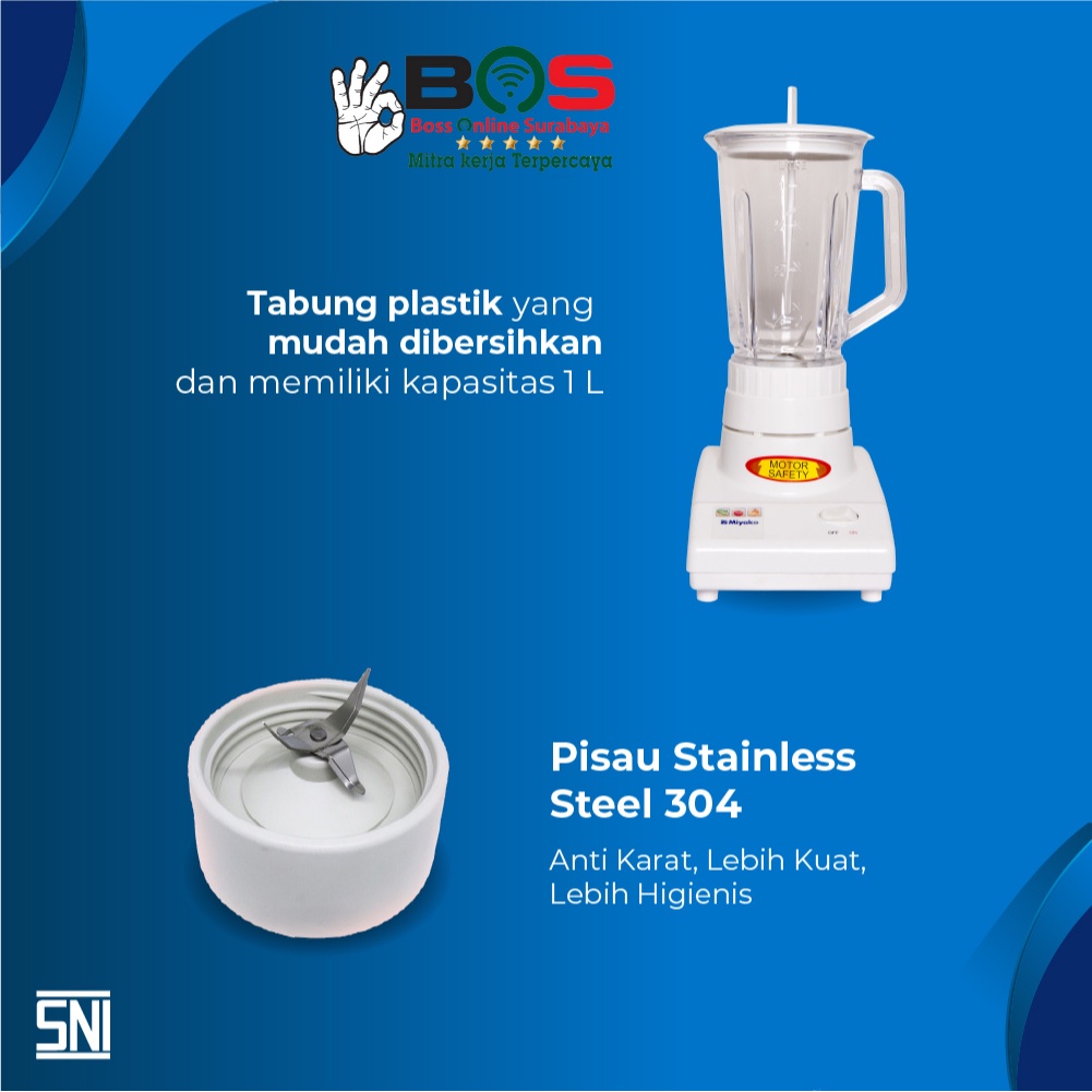 Blender Plastik Miyako 2 IN 1 BL 101 PL / Blender Miyako BL-101 PL