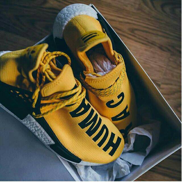 Adidas Nmd Human Race “ Yellow “ Premium Original ( sepatu adidas / sepatu santai )