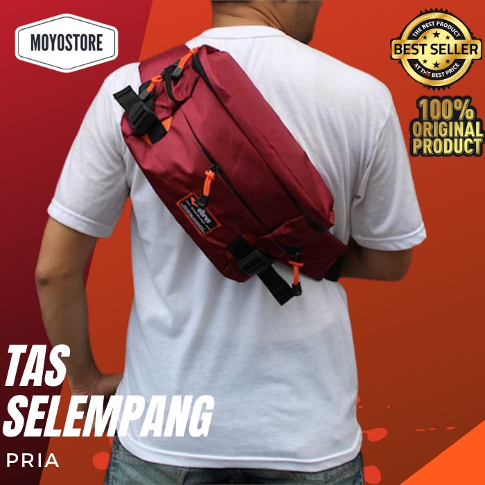 Tas Waist Bag Pria 520 - Tas Selempang pria Tas Pinggang Cowok Tas Sling Bag Pria Tas Waist Bag Pria