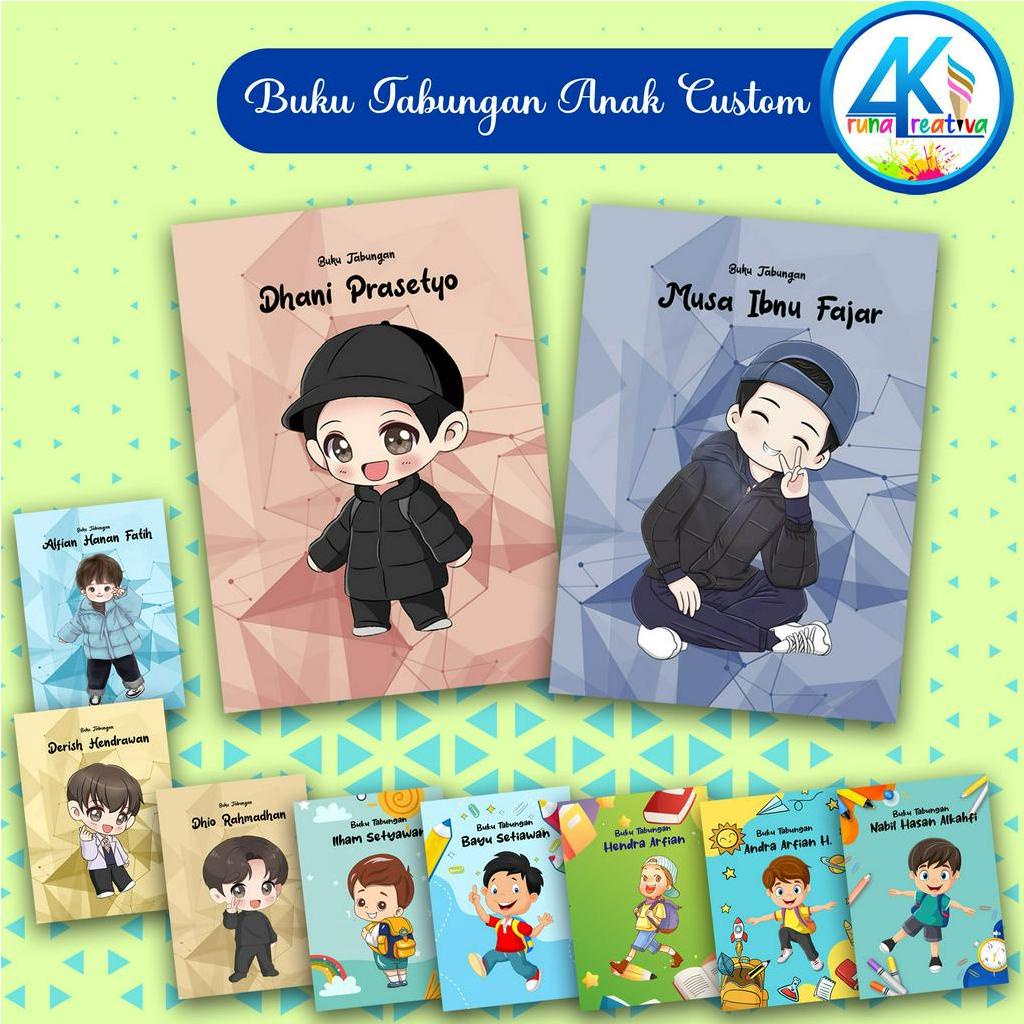 

Arunakreativa 61-70 Buku Tabungan Anak Lucu Murah | Buku Tabungan Sekolah Custom