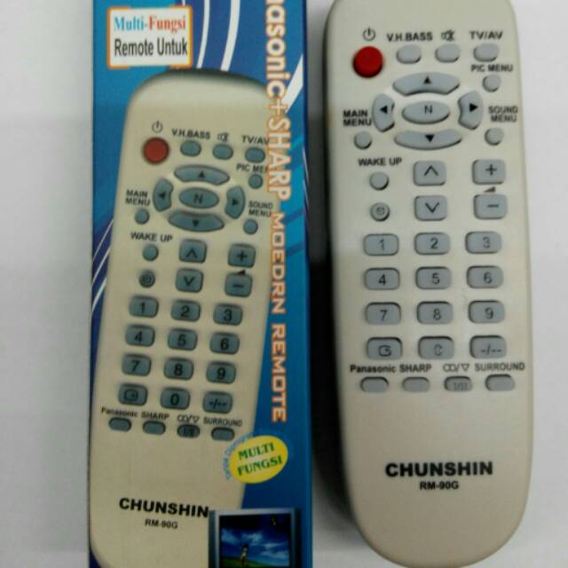 REMOTE/REMOT TV TABUNG PANASONICc DAN SHARP MULTI UNIVERSAL