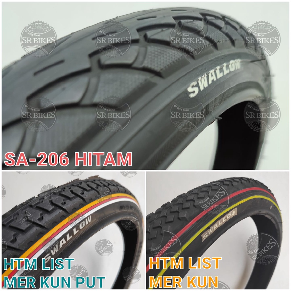 Ban Luar 20 x 1.75 Sepeda Lipat Minion Mini. SWALLOW DELI TIRE