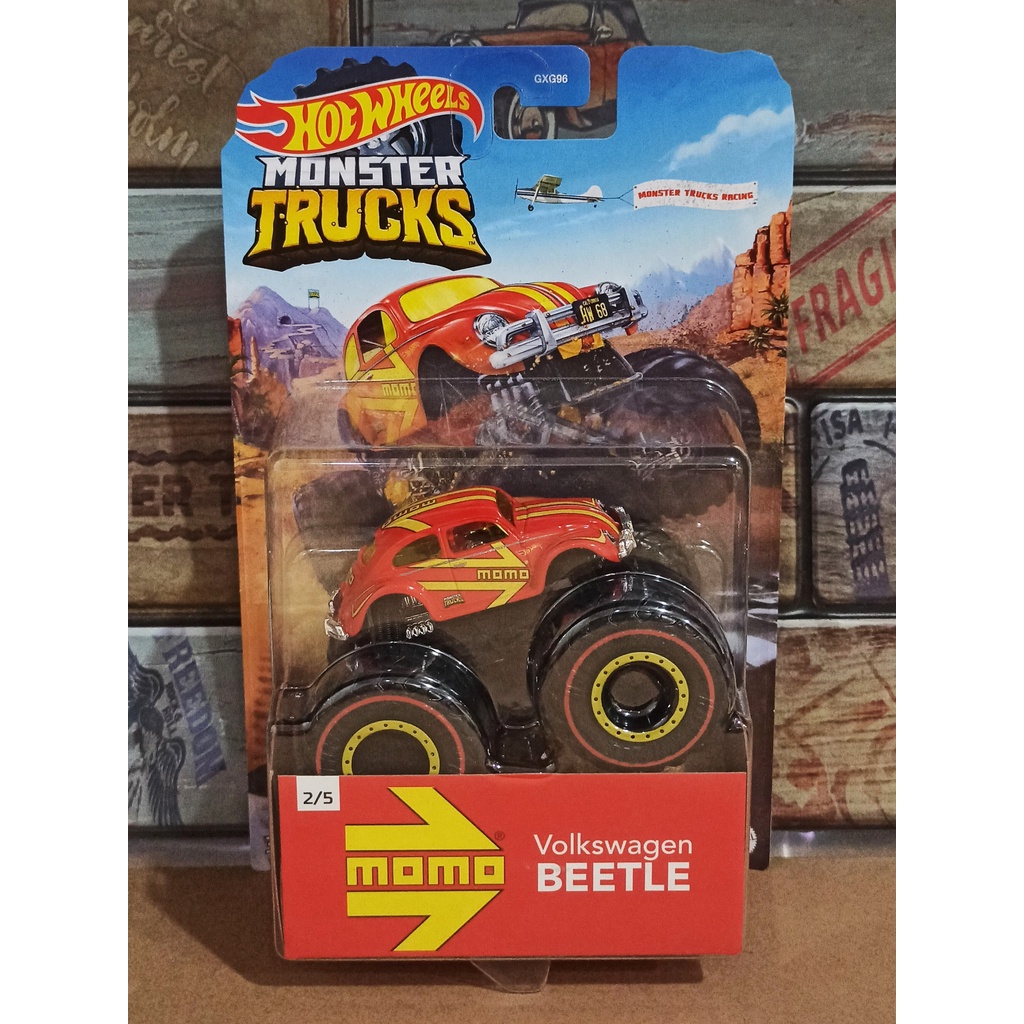 Hot Wheels Monster Truck Bigfoot Demo Derby Mega Wrex Shark Wreak Dongkey Bomber Turtle S Cool Bone