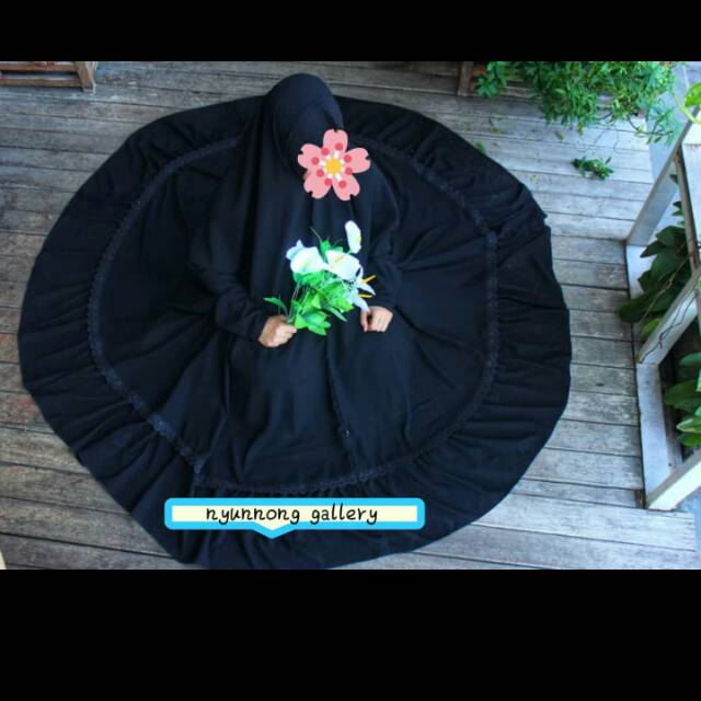 Abaya Namiya jetblack /gamis abaya/jilbab Abaya