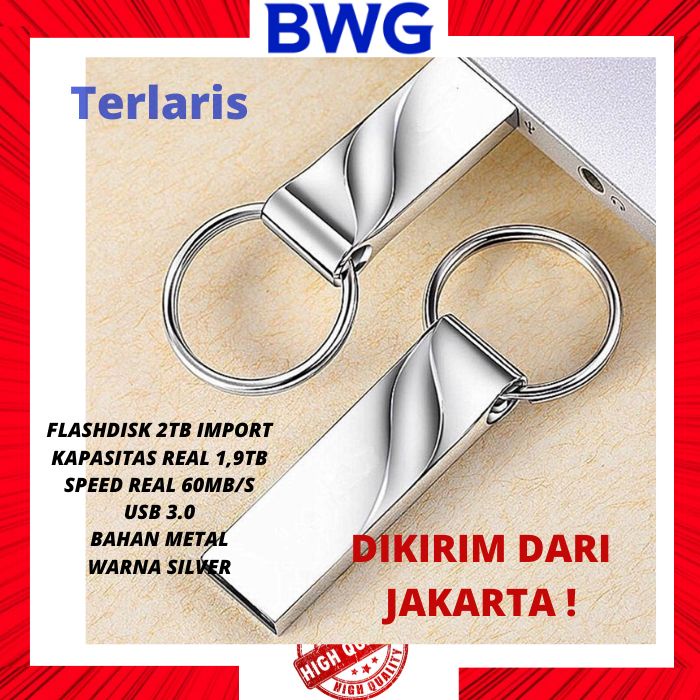 PROMO USB FLASH DISK 2 TB HIGH QUALITY FLASDISK 3.O 2TB PENYIMPANAN DATA USB - 1 tb