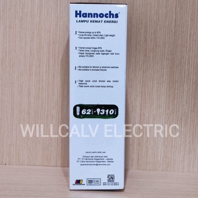 LAMPU HANNOCHS SPILAR 62W 62 WATT CAHAYA PUTIH / HANNOCHS SPILAR 62W 62 WATT CAHAYA PUTIH