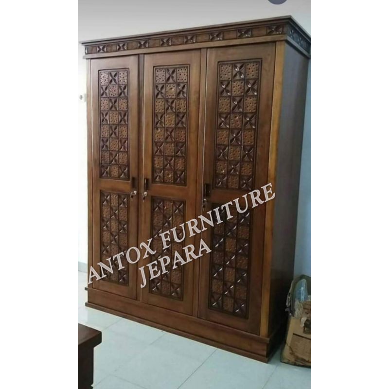 lemari pakaian jati minimalis mebel Jepara/lemari pakaian Furniture jepara