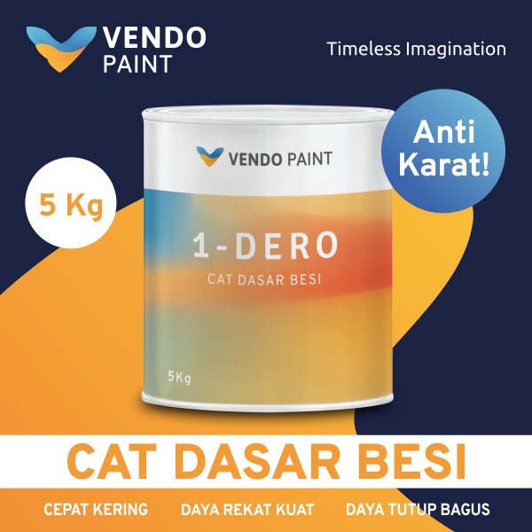 

Vendopaint Cat Dasar Besi /Cat Meni Besi 1-DERO 5 kg - Ekonomis Murah