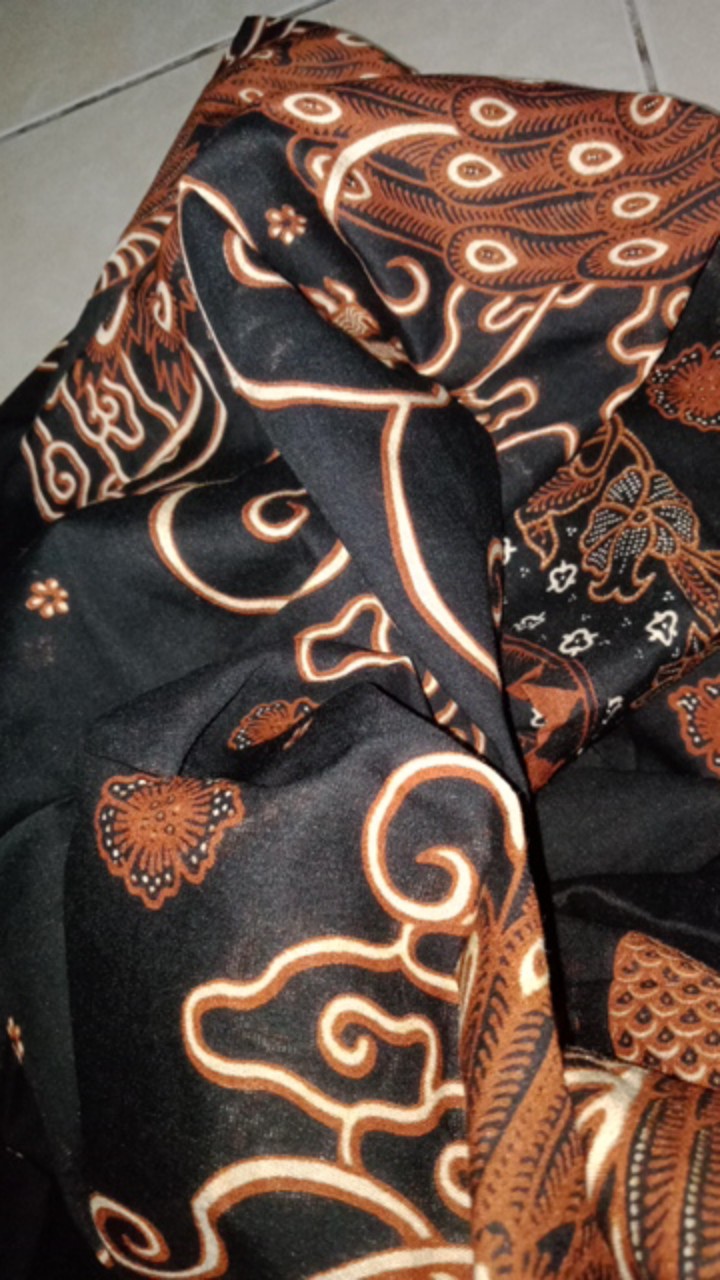 Kaftan Paris Asimetris Dress Batik Kondangan Cantik Anggun Gaun Batik Premium Ori Batik Solo