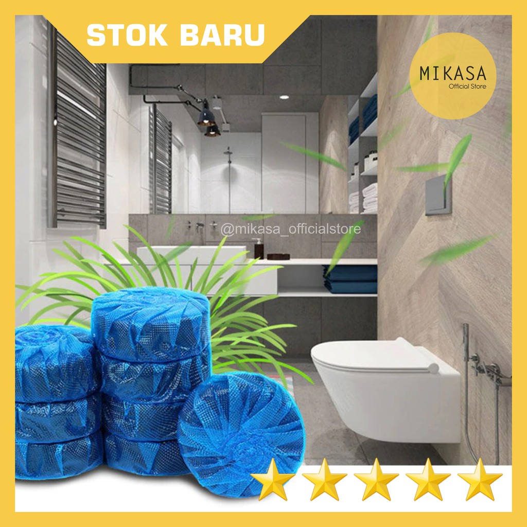 Tablet Kamper Biru Pembersih Penyegar Pengharum Toilet Kloset Anti Bakteri Biru - Blue WC Cleaner