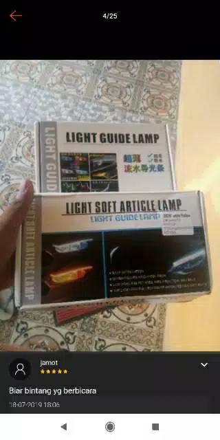 Lampu Alis LED slim alis DRL fleksibel waterproof 24v 60cm 2 mode running (1Pasang=2pcs)