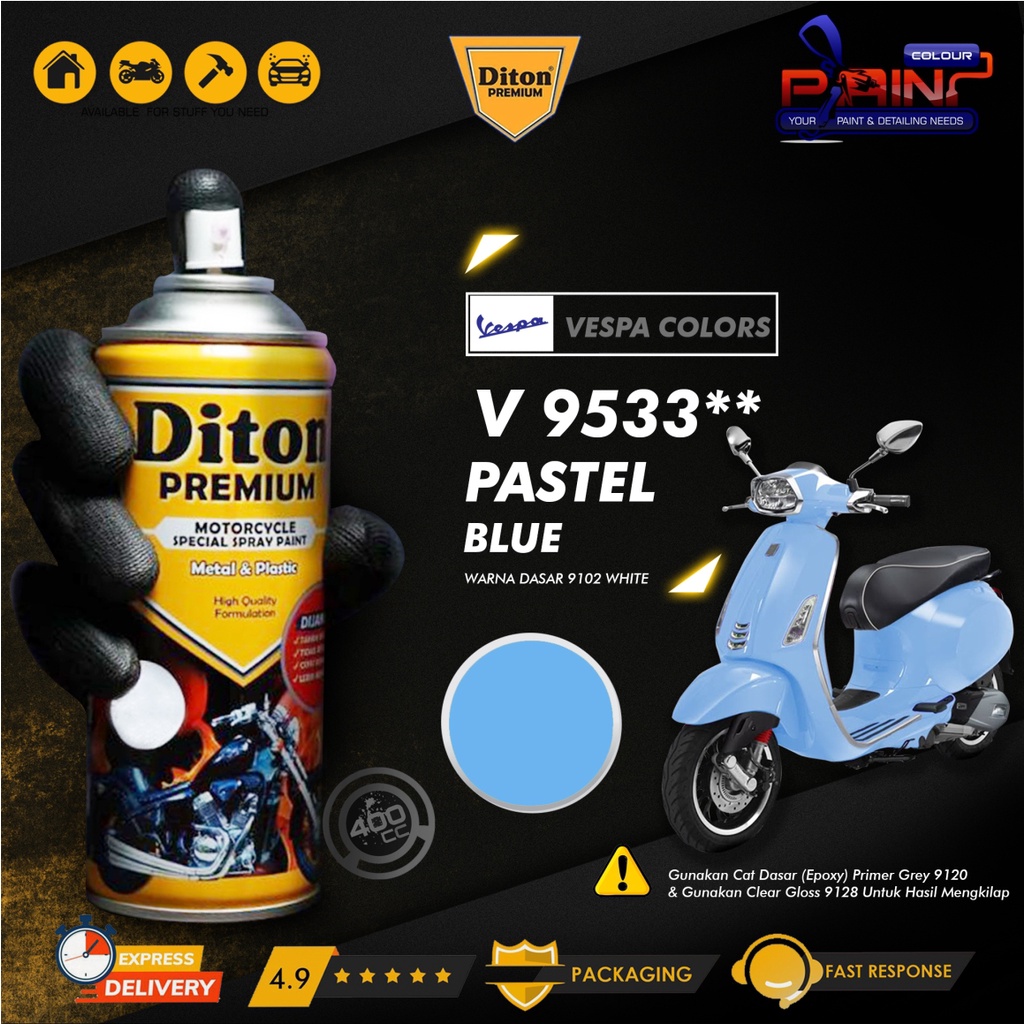 Cat Semprot DITON PREMIUM Vespa- V.Pastel Blue 9533**