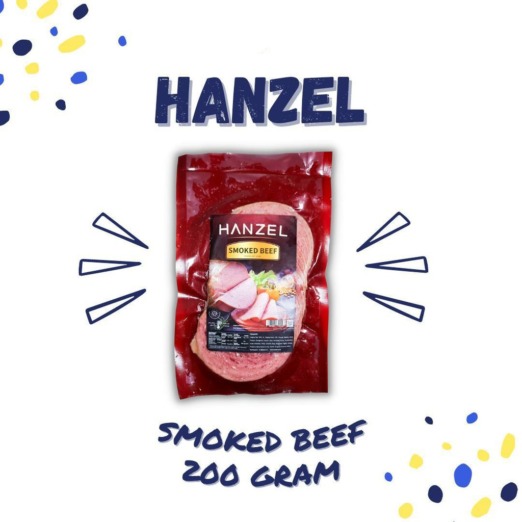 

ADDRIELLA - HANZEL SMOKED BEEF 200gr | HANZEL/FROZENFOOD/FROZENFOOD MURAH