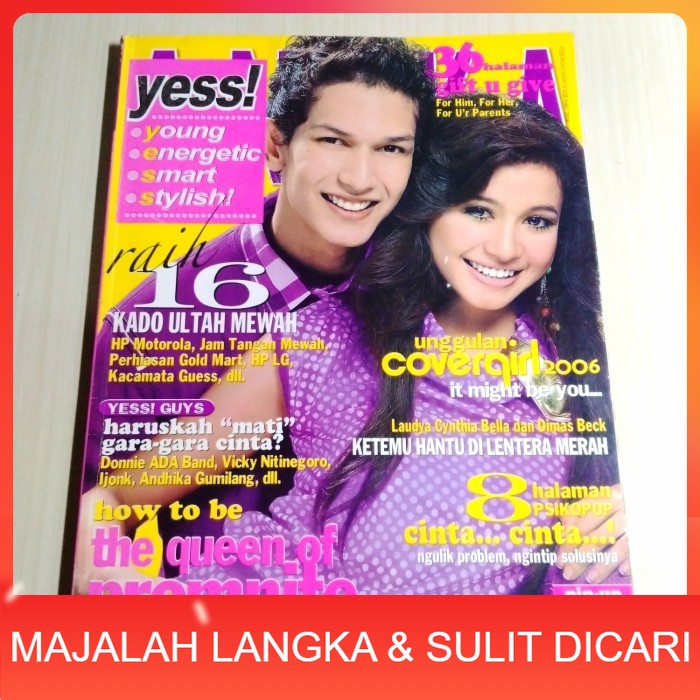 Majalah ANEKA YESS No.10 Mei 2006 LAUDYA CYNTHIA BELLA & DIMAS BECK Langka