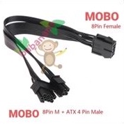 Kabel motherboard 8 pin to 8+4 pin adapter converter cable power