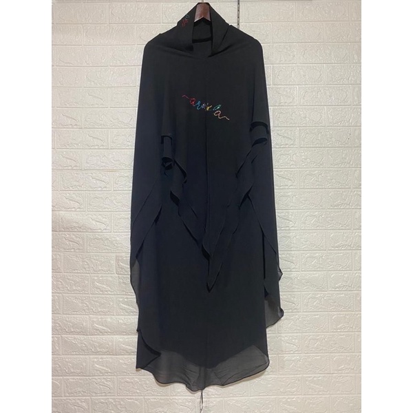 Khimar Plain Black | Armila Syari Premium