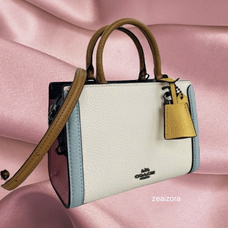 Tas Coach Micro Bag Zoe Crossbody Satchel Colorblock Coach