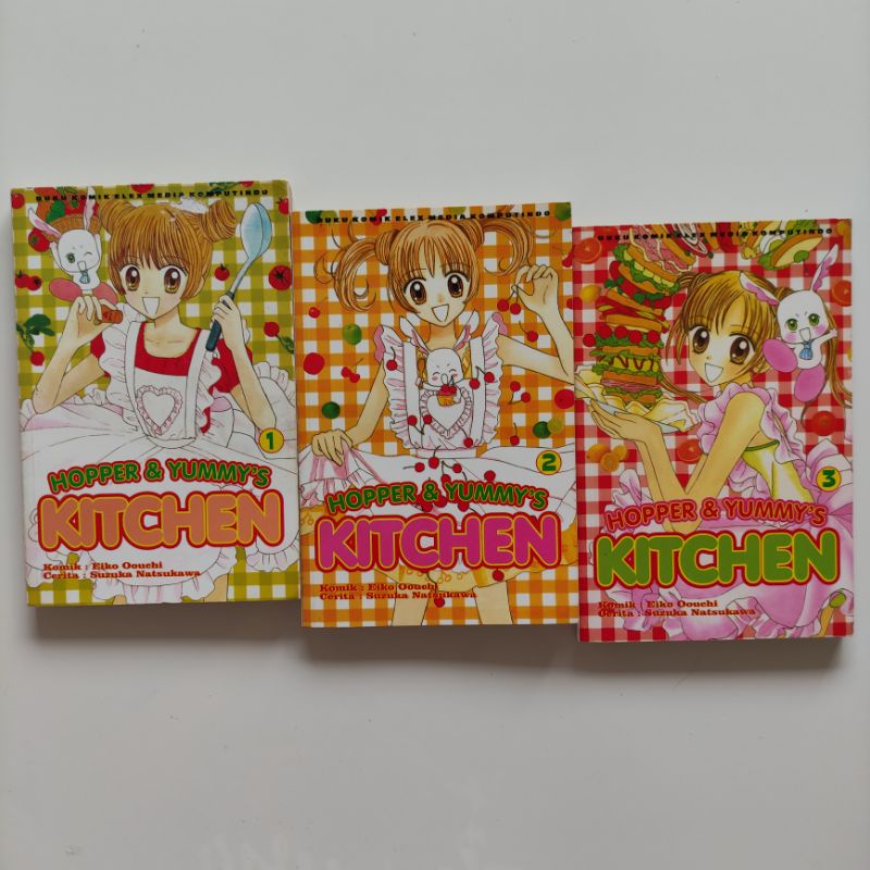 Komik langka Hopper & Yummy's kitchen 1-3T - Eiko Oouchi