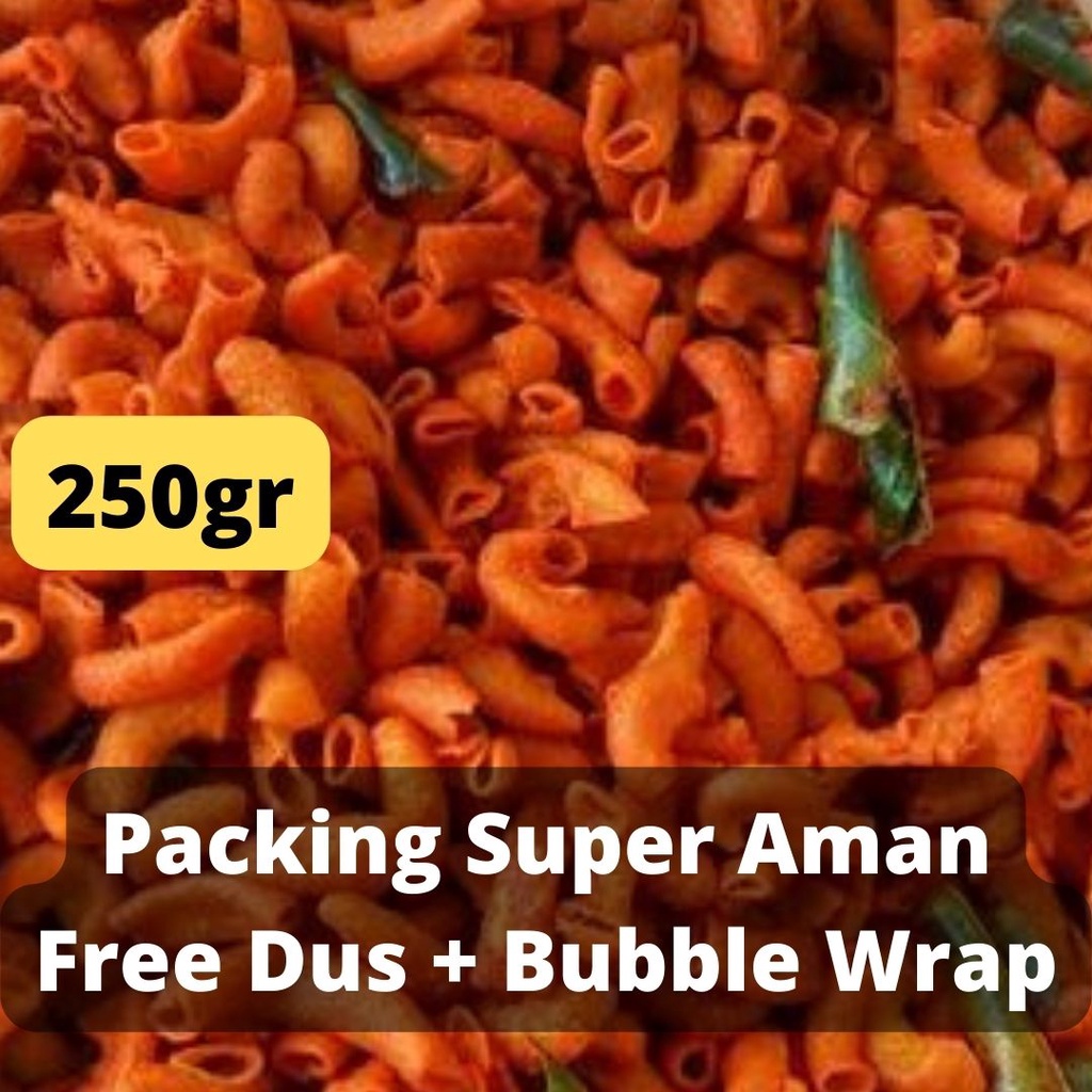 

Makaroni Bantet Pedas Daun Jeruk 250gr Snack Kiloan Cemilan Camilan Makanan Ringan Jajanan Jadul Murah