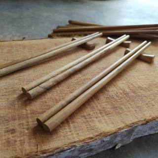  JA02 sumpit kayu jati  premium sumpit  kayu  asli 