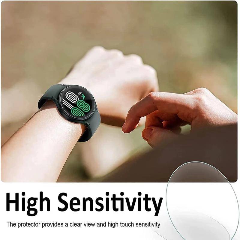 2pcs Pelindung Layar Tempered Glass HD Bening Untuk Samsung Galaxy Watch 4 40mm 44mm Watch4 Classic 42mm 46mm