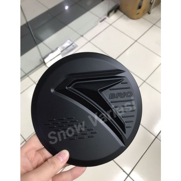 Tutup tanki bensin tank cover hitam doff all new brio 2018 2020 up