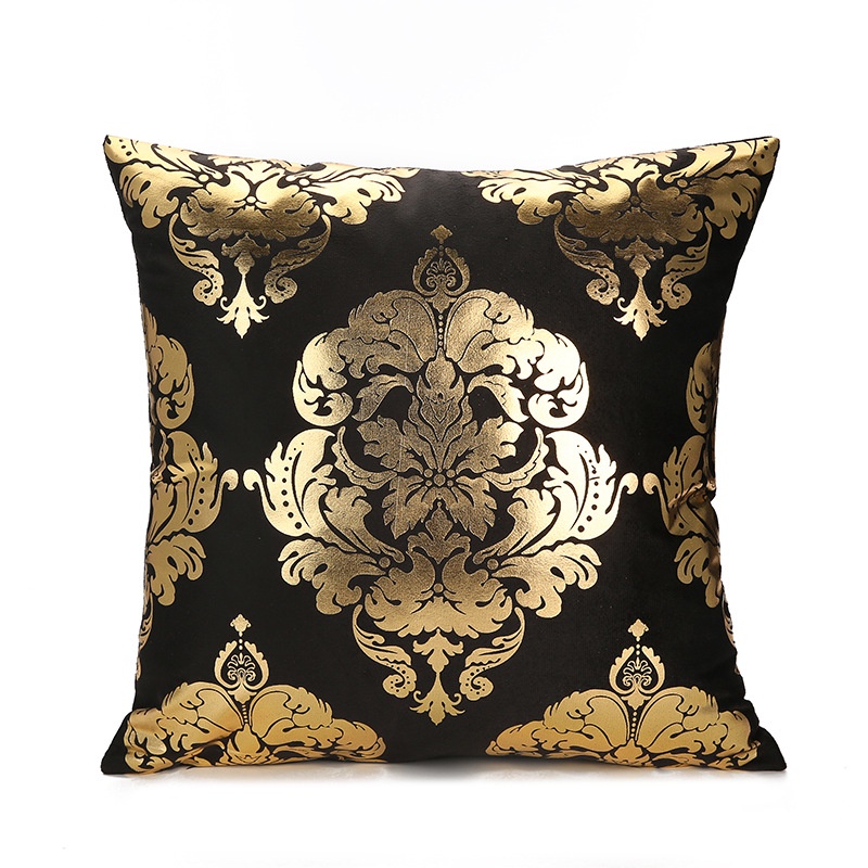 Black Series Pillow Cushion Cover / Sarung Tutup Bantal Sofa Berudru Motif Modern Minimalis